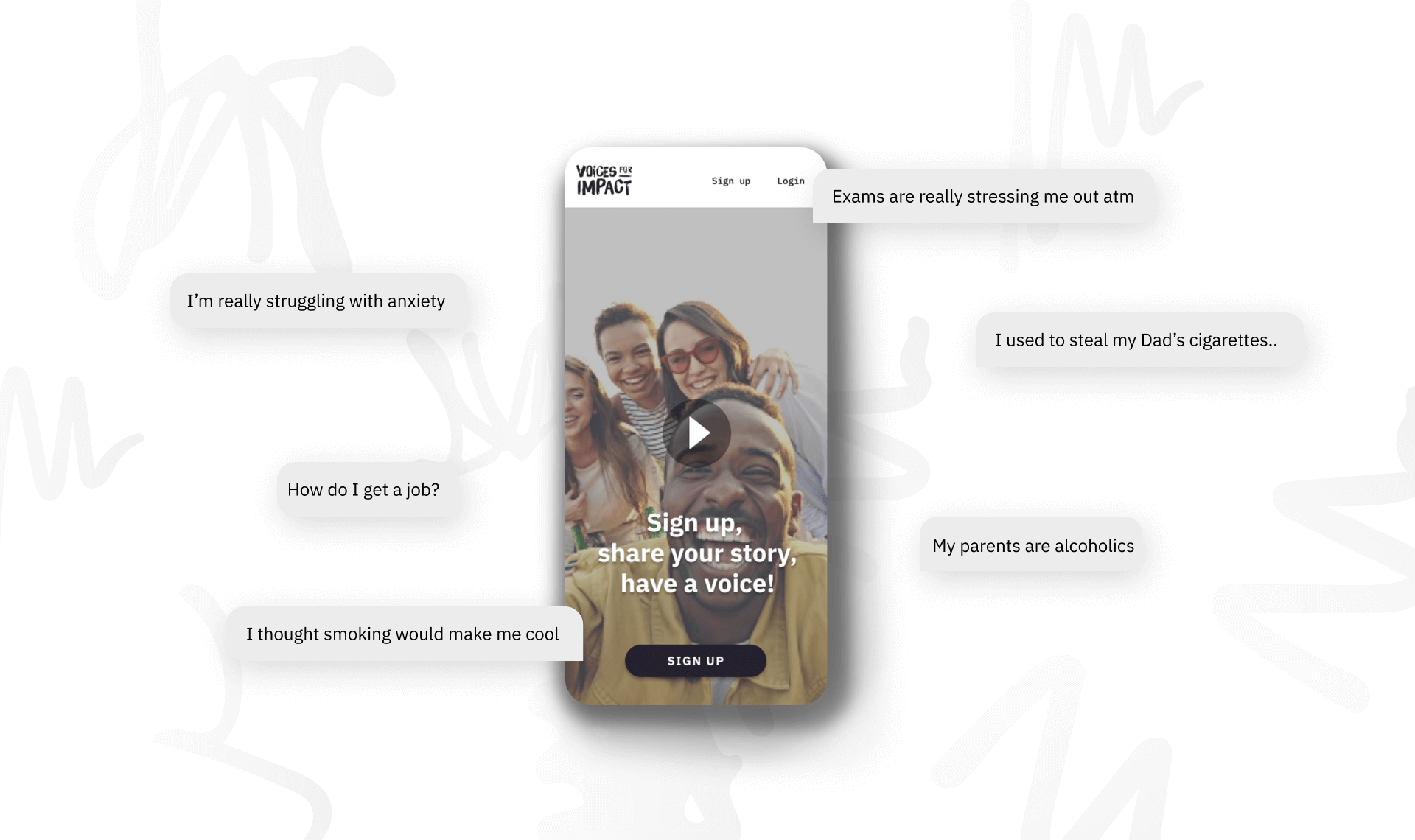 Case Study: Voices for Impact - Mobile App Feature Image